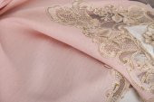 Finezza Anka Lüx Dantelli Simli Keten Kumaş Pudra Masa Örtüsü 160x230 cm - 1167 - 5