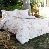 Özdilek Çift Kişilik Yatak Seti Queen Oranj Autumn Floret - 1
