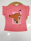 Bambi Baskılı Kız Çocuk Tişört - 4