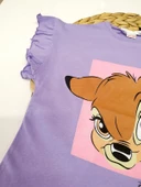 Bambi Baskılı Kız Çocuk Tişört - 3
