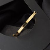 Çivili Taşsız 14 Ayar Altın Kelepçe Bilezik thumbnail 7