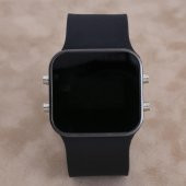 SaaTTino Watch Siyah Kasa Siyah Kordon Led Free Dijital Erkek Kol Saati ST-303894 - 2