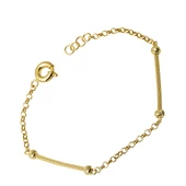 Top Altınlı Örgü Zincir Bileklik thumbnail 5