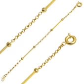 Top Altınlı Örgü Zincir Bileklik thumbnail 1