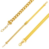 Gurmet Zincirli Hasır Altın Bileklik thumbnail 1