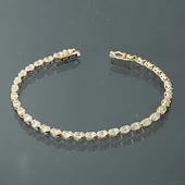 Baget Taşlı 14 Ayar Altın Bileklik thumbnail 3