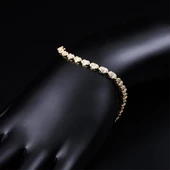 Baget Taşlı 14 Ayar Altın Bileklik thumbnail 7