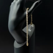 Baget Taşlı 14 Ayar Altın Bileklik thumbnail 4