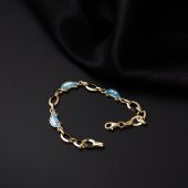 Mavi Araba Altın Bebek Bilekliği thumbnail 3