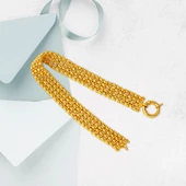 Top Top Altınlı 14 Ayar Bileklik - 5