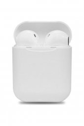 I12 Beyaz Iphone Android Universal Bluetooth Hd Ses Kalitesi Kulaklık - 2