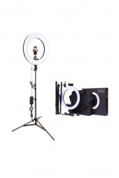 Youtuber Video Çekim Işığı Ring Light 45cm Tiktok Led Çantalı Ve Kumandalı Makyaj Güzellik 18inç - 6