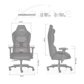 xDrive Kasırga Profesyonel Oyuncu Koltuğu Siyah/Siyah thumbnail 5