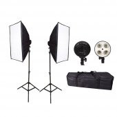 Cazipshop 4 Duylu 50x70 Softbox Sürekli Işık Seti - 1