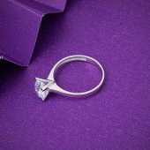 Tektaş 14 Ayar Beyaz Altın Yüzük thumbnail 5