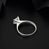 Tektaş 14 Ayar Beyaz Altın Yüzük thumbnail 7