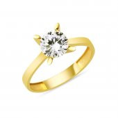 Sevgililer Gününe Özel Tektaş Altın Yüzük thumbnail 1