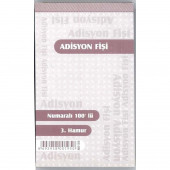 Adisyon Fişi Numaralı 3 Hamur 1 şiling (8 Bağ) armat - 1