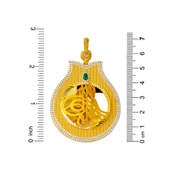 Lale Tuğra Hasır Altın Kolye Ucu - 3