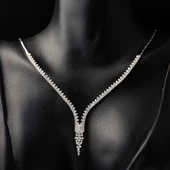 Burçlar 14 Ayar Baget Taşlı Altın Set - 2