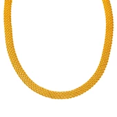 Hasır Örgü Zincir Altın Gerdanlık thumbnail 4