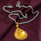 Damla Tuğra Kalpli Altın Kolye Ucu thumbnail 4