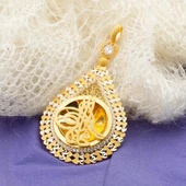 Damla Tuğra Kalpli Altın Kolye Ucu thumbnail 7