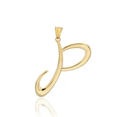 P Harfi Altın Kolye Ucu thumbnail 1