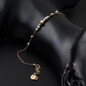 Kolye Bileklikli Top Altınlı Takı Seti - 5