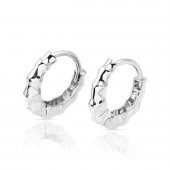 Kemik Beyaz Halka Altın Küpe thumbnail 1