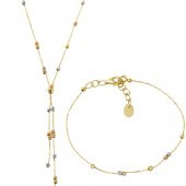 Kolye & Bileklik Dorika Toplu Altın Set thumbnail 1