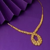 Yıldız 22 Ayar Taşsız Altın Gerdanlık - 3