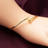 Çivi 14 Ayar Taşsız Altın Bilezik thumbnail 2