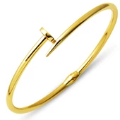 Çivi 14 Ayar Taşsız Altın Bilezik thumbnail 1