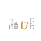 Yaprak 14 Ayar Altın Küpe thumbnail 4