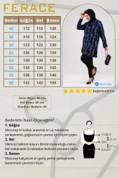 Kadın Büyük Beden Tesettür Tunik İpli ve Yandan Yırtmaçlı - 3