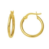 İtalyan 14 Ayar Altın Halka Küpe thumbnail 1