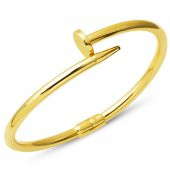 Çivi 14 Ayar Taşsız Altın Bilezik thumbnail 1