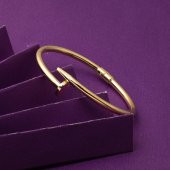 Çivi 14 Ayar Taşsız Altın Bilezik thumbnail 4