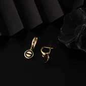 Vidalı 14 Ayar Altın Sarkaç Küpe thumbnail 4