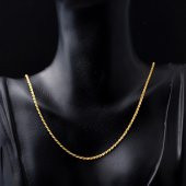 Burgu 14 Ayar Altın Zincir 50 cm. thumbnail 2