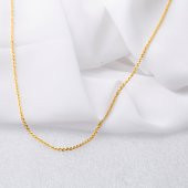 Burgu 14 Ayar Altın Zincir 50 cm. thumbnail 3