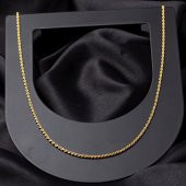 Burgu 14 Ayar Altın Zincir 50 cm. thumbnail 4