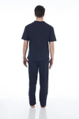 Estiva 22261 Erkek Penye Apolet Desenli Kısa Kollu Pijama Takımı - 3
