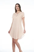 Estiva 22226 Kadın Puantiyeli Kısa Kollu Viskon Günlük Elbise - 3