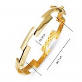 Vidalı 14 Ayar Kelepçe Altın Bilezik thumbnail 6