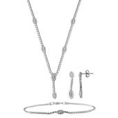 Suyolu 14 Ayar Beyaz Altın Takı Seti thumbnail 1