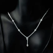 Suyolu 14 Ayar Beyaz Altın Takı Seti thumbnail 2