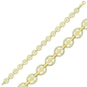 Gümüş Gold Yuvarlak Su Yolu Bayan Bileklik thumbnail 1