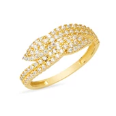 İnsta 14 Ayar Taşlı Altın Yüzük thumbnail 1